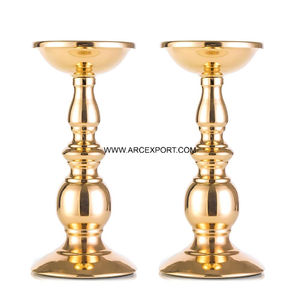 2025 nouveau chandelier en métal candélabre pour décor de Table maison et hôtel décoration de noël maison bougeoir or à vendre - Product Image 1