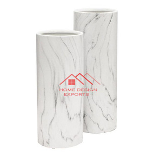 Juego de 2 Jarrones de Flores de Mármol a Precio de Mayoreo para Decoración del Hogar, Hoteles y Bodas, Maceta de Mármol - Product Image 6