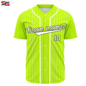 Maillot de baseball personnalisable respirant par sublimation, dernier design, faible MOQ pour les joueurs de softball avec noms personnalisés - Product Image 4