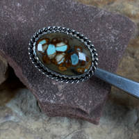 Candelaria Hills Hecho a mano 925 Anillo de Caballero de plata esterlina Variscita Piedra preciosa Diseñador Anillo de bodas - Product Image 2