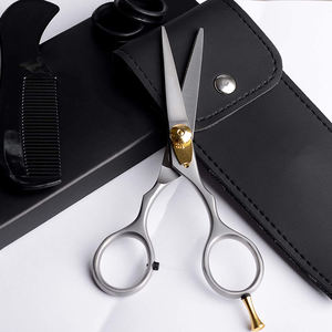 Ciseaux de coiffure professionnels meilleure qualité 5.5 \ "lames en acier inoxydable Super Sharp pointe émoussée finition polonaise droite pour - Product Image 6