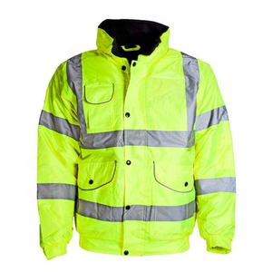 Chaqueta DE SEGURIDAD DE bombardero de alta visibilidad, ropa de trabajo personalizada, ropa de trabajo reflectante de alta visibilidad, chaqueta y abrigos de seguridad para hombres en carretera - Product Image 2