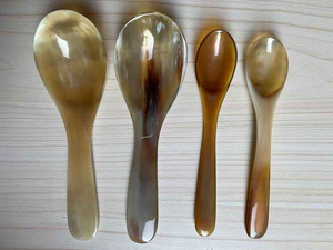Utensilios de mesa para Hotel, cuchara para cena, cuerno de búfalo, cuchara para mesa de comedor para el hogar, cuerno de cocina que sirve con artesanías de media luna - Product Image 4