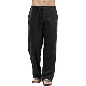 Pantalon et pantalon d'été en tricot léger et confortable pour hommes Pantalon en coton personnalisé multidimensionnel Pantalon de survêtement en coton à coupe ample - Product Image 5