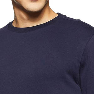 Sweat-shirt personnalisé Chemise lourde pour homme Col ras du cou Pull-over en polaire chaude Chemise à col côtelé - Product Image 2