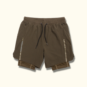 Pantalones Cortos Deportivos Casuales para Hombre de Doble Capa de la Mejor Calidad, Cintura Elástica Cómoda, Diseño Sólido, Ecológicos, de Secado Rápido y Transpirables - Product Image 1