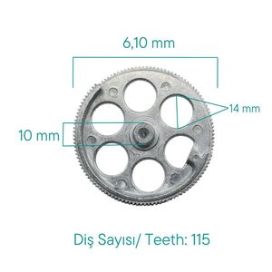 Rear <b>Curtain</b> Repair Zamak Gear for Toyota Avalon - Product Image 4