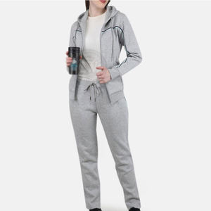 Ropa deportiva 100% algodón estilo moda mujer chándal ropa deportiva ropa para correr chándal para mujer - Product Image 3