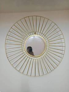 Miroir mural moderne vintage en forme de larme, art déco de luxe, cadre en fer unique pour salle de bain et salon, haute qualité - Product Image 3