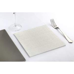 Serviettes imprimées Capri grises 40x40cm, tissu doux et absorbant, 600 pièces, B2B - Product Image 1