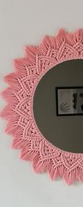 Macramé miroir mural fait à la main tissé produit pour la décoration intérieure miroir mural suspendu au prix de gros avec le meilleur produit de qualité - Product Image 6