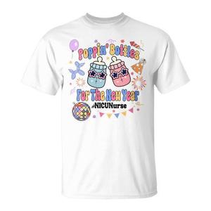 Camiseta NICU Nurse Poppin Bottles, regalo para la Nochevieja, regalo para la UCI neonatal - Product Image 1