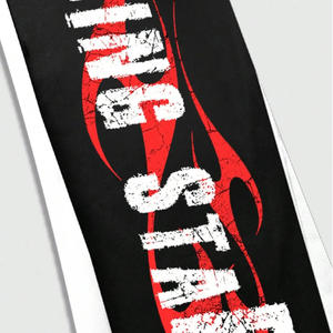 กางเกงวอร์มผู้ชายทันสมัยผ้าเทอร์รี่บล็อคสีลำลองปักลายตัวอักษรออกแบบได้ตามต้องการ - Product Image 4