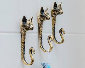 Decorative Handmade Brass Wall <b>Hook</b> With White Mosaic Inlay Metal Single <b>Hook</b> For <b>Bathroom</b> Bedroom Entryway Decor - Product Image 4