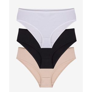 206 Culottes en coton taille haute SMLXL, satin extensible, effet push-up, absorbantes, motif uni, ODM personnalisable, entrejambe beige/noir/blanc - Product Image 1