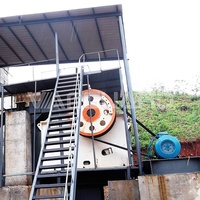 Concasseur à mâchoires stationnaire primaire pour l'exploitation minière, modèle PE 150x250, avec moteur et roulement, capacité de 15-650 TPH