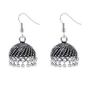 Jeweljunk <b>Fashion</b> <b>Chandelier</b> <b>Earrings</b> Drop Oxidised Jhumki 1309304 Model - Product Image 1