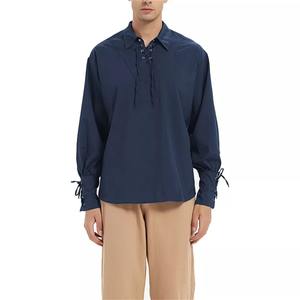 Chemise jacobite écossaise hommes Anti-rides à manches longues Ghillie Kilt chemise écologique lin matériel Vintage Highland dentelle - Product Image 3