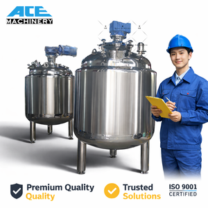 ถังผสมสูญญากาศสเตนเลสอุตสาหกรรมพร้อมเครื่องผสมแบบโฮโมจีไนเซอร์ - Product Image 2