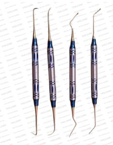 Ensemble d'instruments de levage de sinus de 4 instruments de chirurgie endodontique enduits polis par titane dentaire d'implant par Vaslcare - Product Image 4