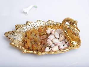 Cuenco de aluminio plateado minimalista moderno, base de cono elegante, exhibición de frutas de Metal ecológica para comedor, espacios de vida para fiestas - Product Image 2