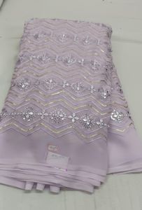 Fox Georgette bordado trabajo tela hacer para vestido de lujo material - Product Image 6