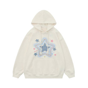 Vente en gros OEM sweat à capuche bleu délavé à l'acide sweat à capuche surdimensionné personnalisé et lourd - Product Image 1