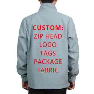 แจ็กเก็ตซอฟต์เชลล์มีฮู้ดแนวสตรีทสำหรับผู้ชายใหม่ชุดใส่ทำงานฤดูหนาวกันลมกันน้ำมีซิปดีไซน์ตามสั่ง - Product Image 2