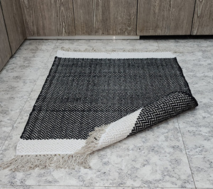 พรมผ้าฝ้ายทอมือขนาดเล็ก2x3 2x4 2X5ฟุตพรมปูพื้นแบบถักและซักได้สำหรับห้องนั่งเล่นห้องนอนจัดส่งฟรีจากสหรัฐอเมริกา - Product Image 4