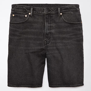 กางเกงยีนส์ทรงแบ็กกี้ขาสั้นวินเทจทรงหลวมแนวสตรีทแวร์ผ้า100% สำหรับผู้ชายผ้าคอตตอนแห้งเร็วงานตามสั่งฤดูร้อน - Product Image 3