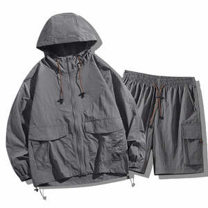 Nouveau ensemble coupe-vent à capuche protégé du soleil pour hommes de meilleure qualité coupe-vent personnalisé en nylon hommes confortable prix raisonnable - Product Image 1