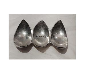 Lot de 4 bols à fruits secs couleur argent et or Design fantaisie pour chocolats en aluminium par Home Arts - Product Image 4