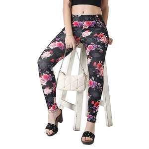 Leggings de Yoga respirants pour femmes taille haute collants en soie taille moyenne contrôle du ventre pour l'entraînement course à pied Gym Sport imprimé - Product Image 6