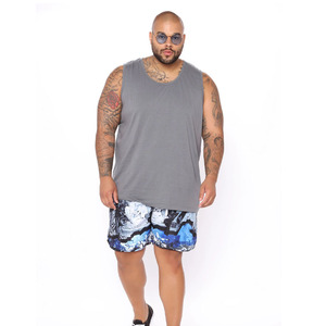 Maillots de sport de qualité supérieure pour hommes, débardeurs et shorts unis, tenue d'entraînement décontractée, t-shirt deux pièces, ensemble court - Product Image 4
