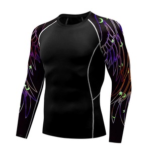 Vente en gros de rashguard personnalisé à compression respirante à séchage rapide 100% polyester pour le Jiu Jitsu MMA à manches longues Entraînement BJJ - Product Image 4