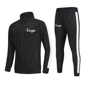 Survêtements de jogging avec logo personnalisé pour hommes Survêtement 100% coton avec fermeture éclair Veste d'hiver grande taille Caractéristiques imprimées - Product Image 4