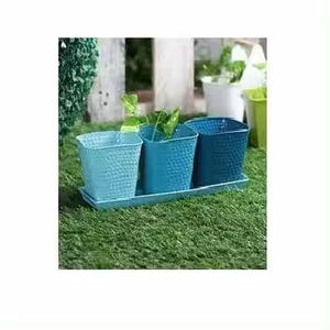 CLASSIQUE VINTAGE FLEUR PLANTE SUPPORT BAS PRIX FLEUR PLANTE SUPPORT GAREDN DÉCOR FLEUR LAIT PEUT AVEC POIGNÉE EN FER PREMIUM LAIT PEUT - Product Image 6