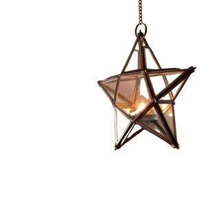 Modern Glass Chandeliers Pendant <b>Lights</b> Xmas Lantern for Wedding Decor Iron Hanging <b>Light</b> Side Table Candle Holder Wholesale - Product Image 1