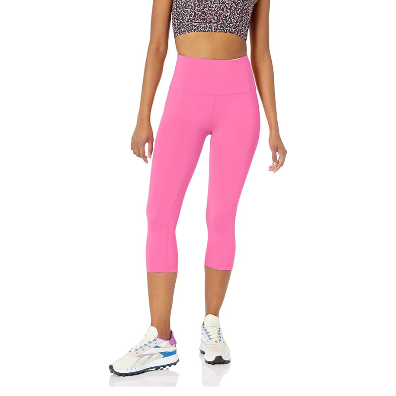 Women's High-Waist Capri Yoga Leggings | 4-Way Stretch Compression Pants for Gym, Running & Fitness