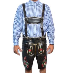 Trachten Lederhosen Herren kurz - oktoberfest bavarois kurz ledertuyau - Product Image 6