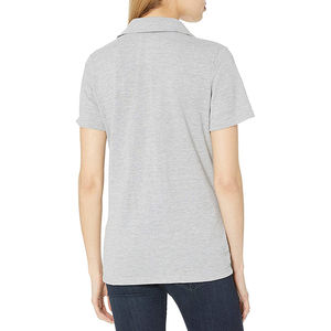 Polo de golf pour femme, protection UV UPF 50+, écologique, extensible dans 4 directions, séchage rapide, manches courtes, été, tennis, devant de la taille - Product Image 2