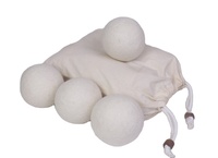 Bola Pengering Wol Merino Selandia Baru Premium Buatan Tangan Ramah Lingkungan Organik Alami Pelembut Pakaian Perawatan Kain Lembut