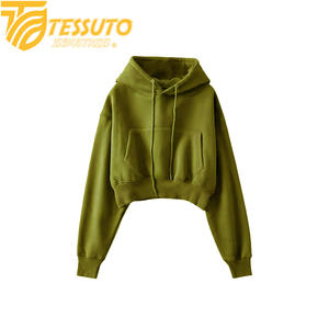 Sudadera con Capucha Larga de Invierno para Mujer, Color Personalizado, Anti-Pilling, Ecológica, Transpirable, de Alta Calidad, de TESSUTO INDUSTRIES - Product Image 1