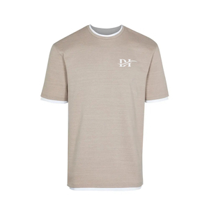 T-shirts pour hommes à manches courtes en coton 100% de couleur turquoise, best-sellers - Nouveau design, style streetwear, coupe ample, tissu peigné personnalisable - Product Image 3