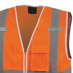 Nouveau gilet haute visibilité cousu pour hommes logo personnalisé/couleurs anti-rides respirant haute qualité pour hommes gilet haute visibilité avec au prix de gros - Product Image 5
