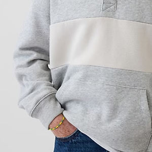 Sweat à capuche pour garçons, manches longues, service OEM pour les acheteurs en gros, tissu confortable de haute qualité, design à blocs de couleur, prix d'usine - Product Image 3