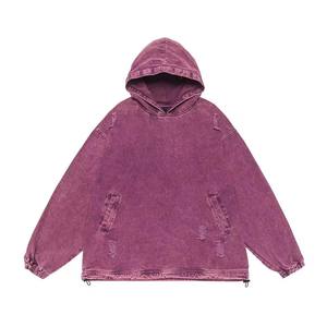 Sweats à capuche unisexes vintage personnalisés, lavés à l'acide, coupe régulière, sweats à capuche d'hiver, motif uni ample avec impression numérique, sweats à capuche pour hommes - Product Image 1