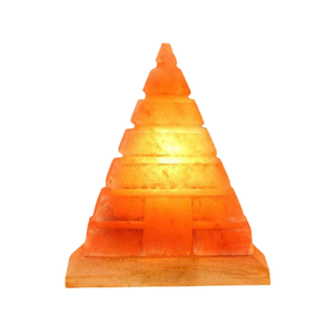 Lámparas de sal rosa del Himalaya 100% naturales hechas a mano forma de pirámide Octágono roca pura decorativa con sal Rosa Natural - Product Image 1