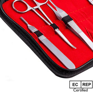 Kit de práctica de sutura de acero inoxidable más vendido para estudiantes de medicina con instrumentos quirúrgicos reutilizables manuales - Product Image 4