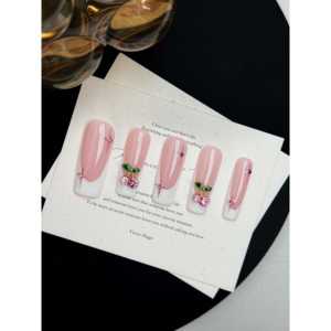 Breloque en strass couleur cerise - Product Image 3